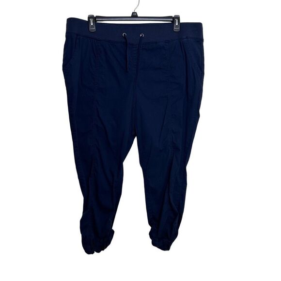 torrid Pants - Torrid Women's #FeeltheFit Drawstring Poplin' Crop Pant Navy Blue Size 2X